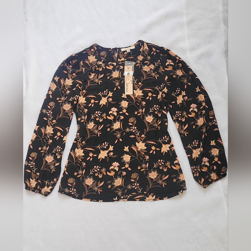 NWT! les Serein Women's Bohemian Print Blouse Size Medium